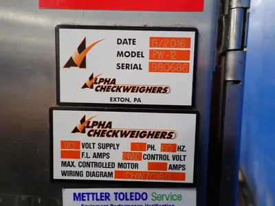 USED 2016 ALPHA CHECKWEIGHERS PW12