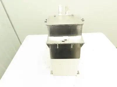 Stainless Gravity Feeder Dry Bulk Material Hopper Bin Manual Dump Chute 8x10x18"