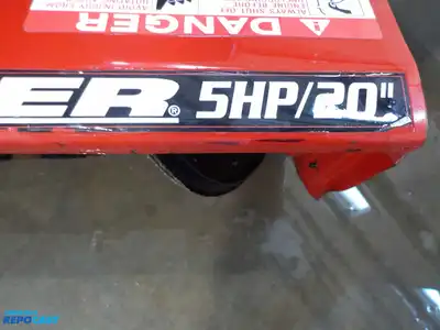 Snapper All Metal Snow Blower Model SX5200E, 5 HP, 20 Inch, with Key, Untested