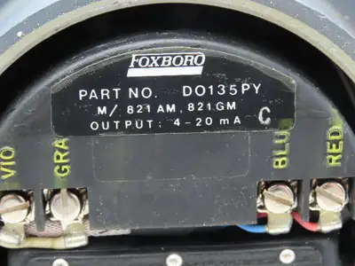 Foxboro 821GM-IK1SL2-A Pressure Transmitter 4-20mA=20psi CS-E/FD-A