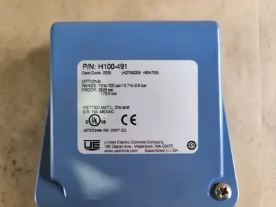 NEW UNITED ELECTRIC H100-491
