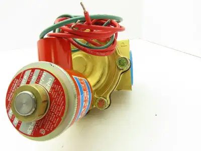 Honeywell Skinner 4LH2LB8127 Brass Solenoid Valve 2-Way NC 120V 125PSI 1-1/2"NPT