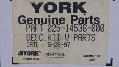 York 025-14536-000 Kit V Parts New NIB