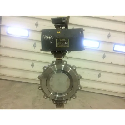 Used 12" 316 Stainless Steel Keystone Butterfly Valve