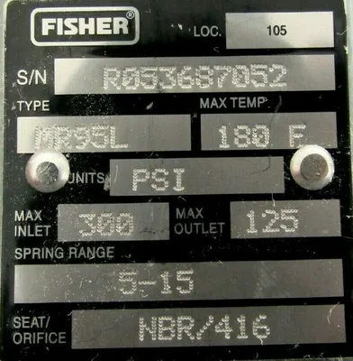 NEW FISHER M95L-3068-2293223 PRESSURE REGULATOR 1" M95L30682293223 MR95L