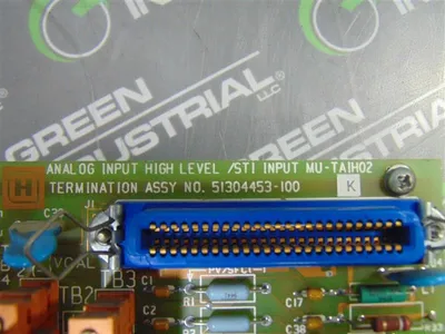 Honeywell MU-TAIH02 Analog Input / STI Termination Board 51304453-100 Rev K Used