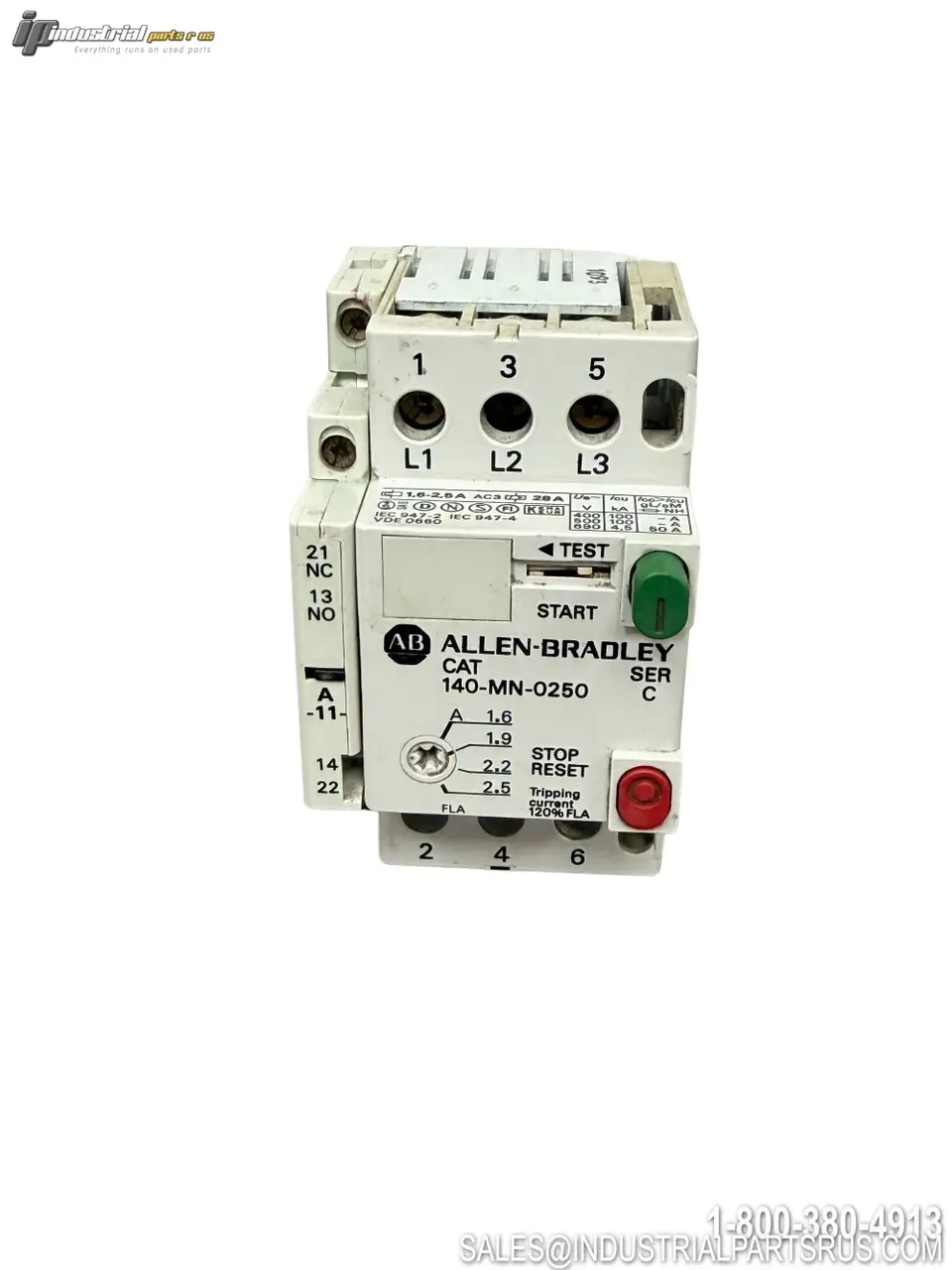 Used ALLEN-BRADLEY 140-MN-0250 Motors (misc) Kentucky US | Industrial Parts R Us Inc. #1413103