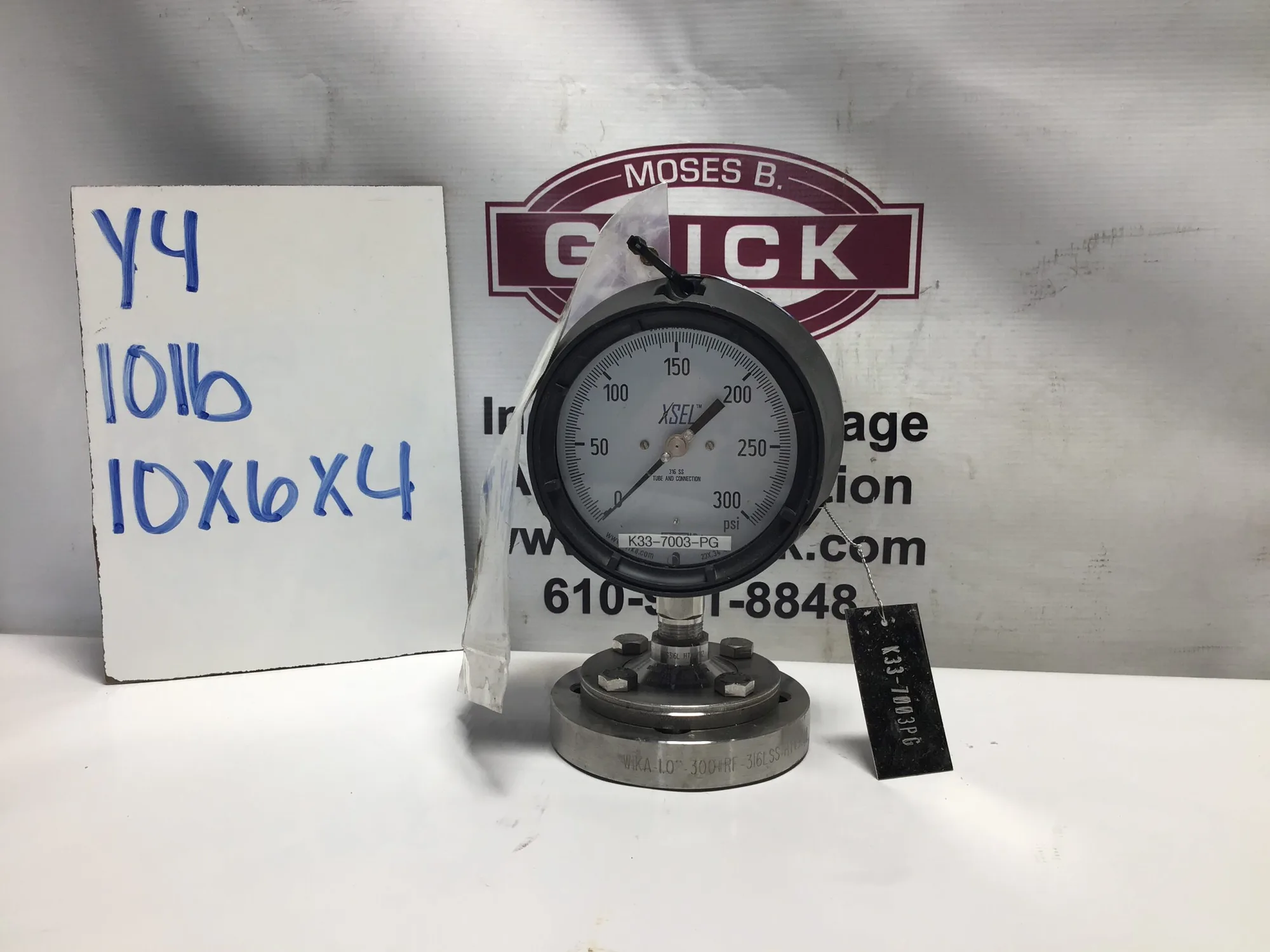 WIKI Gauge -1.0″-300 #RF -316L ss – HT#9EJ4 gauge