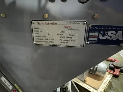 USED 2013 BARRY-WEHMILLER THIELE ZP30A