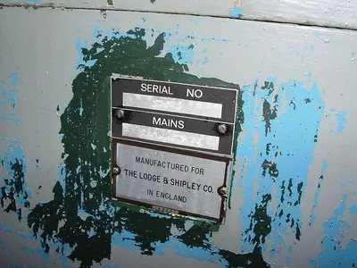 USED LODGE & SHIPLEY 18" X 84" GAP BED GEARED HEAD ENGING LATHE