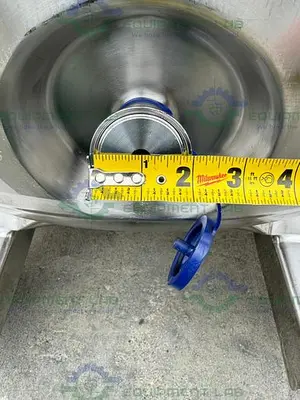 USED PRECISION STAINLESS 600 LITER STAINLESS STEEL JACKETED REACTOR 45 PSI