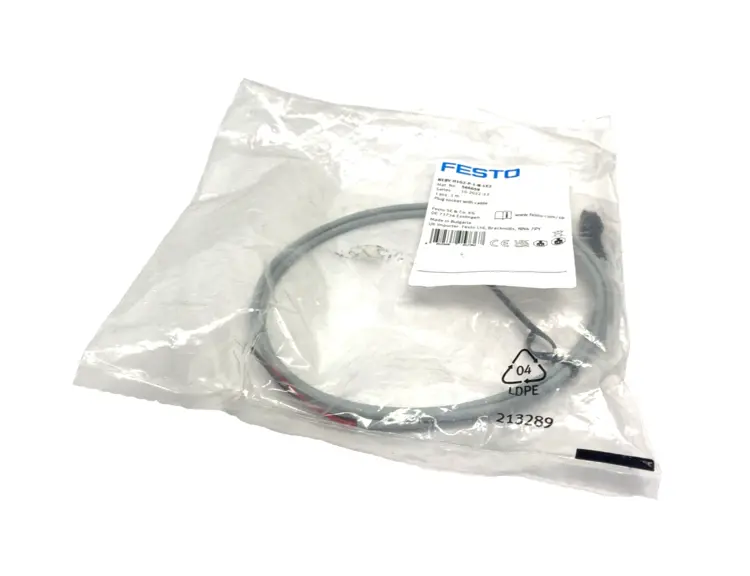 New | in-Stock FESTO PLUG SOCKET W/ CABLE 1M, 566659 Cable & Wire | Maverick Industrial Sales #1106359