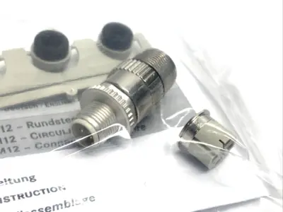 1585D-M4DC-SH | Allen Bradley  Ser. A M12 Male IDC Connector, Ethernet 4-Pin - New