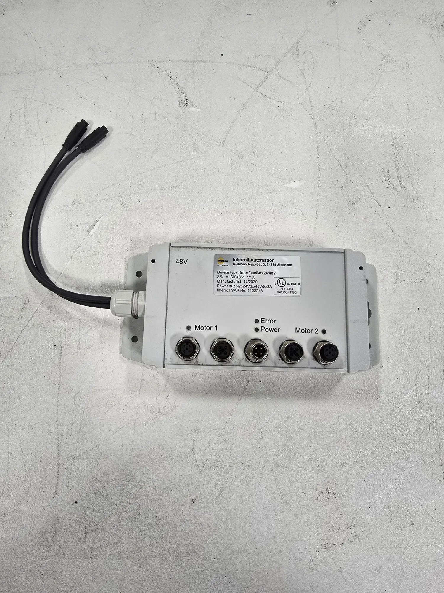 USED INTERROLL InterfaceBox24/48V