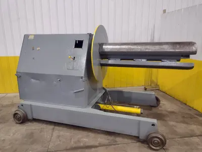 20,000 LBS X 60" AMERICAN MODEL #1000 MOTORIZED COIL REEL UNCOILER: YOBRO #24792