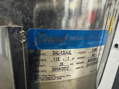 USED 880 LB/HR SHINI VACUUM HOPPER LOADER
