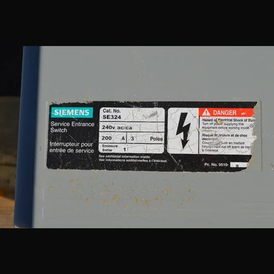 Siemens 200 Amp Fusible Disconnect