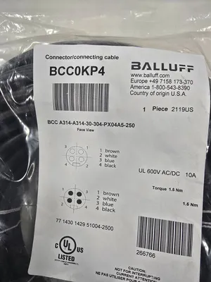 NEW BALLUFF BCC-A314-A314-30-304-PX04A5-250
