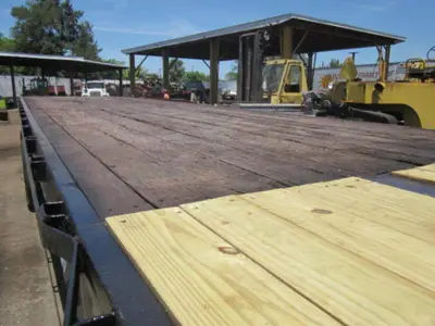 New | in-Stock A PLUS 40′-65′ EXTENDABLE FLATBED TRAILER Flatbed Trailers Florida US | USA Transequipment #1542554