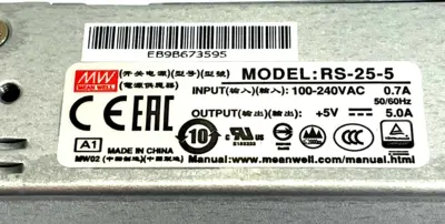 NEW MEAN WELL RS-25-5 SWITCHING POWER SUPPLY RS255 LOT OF 4