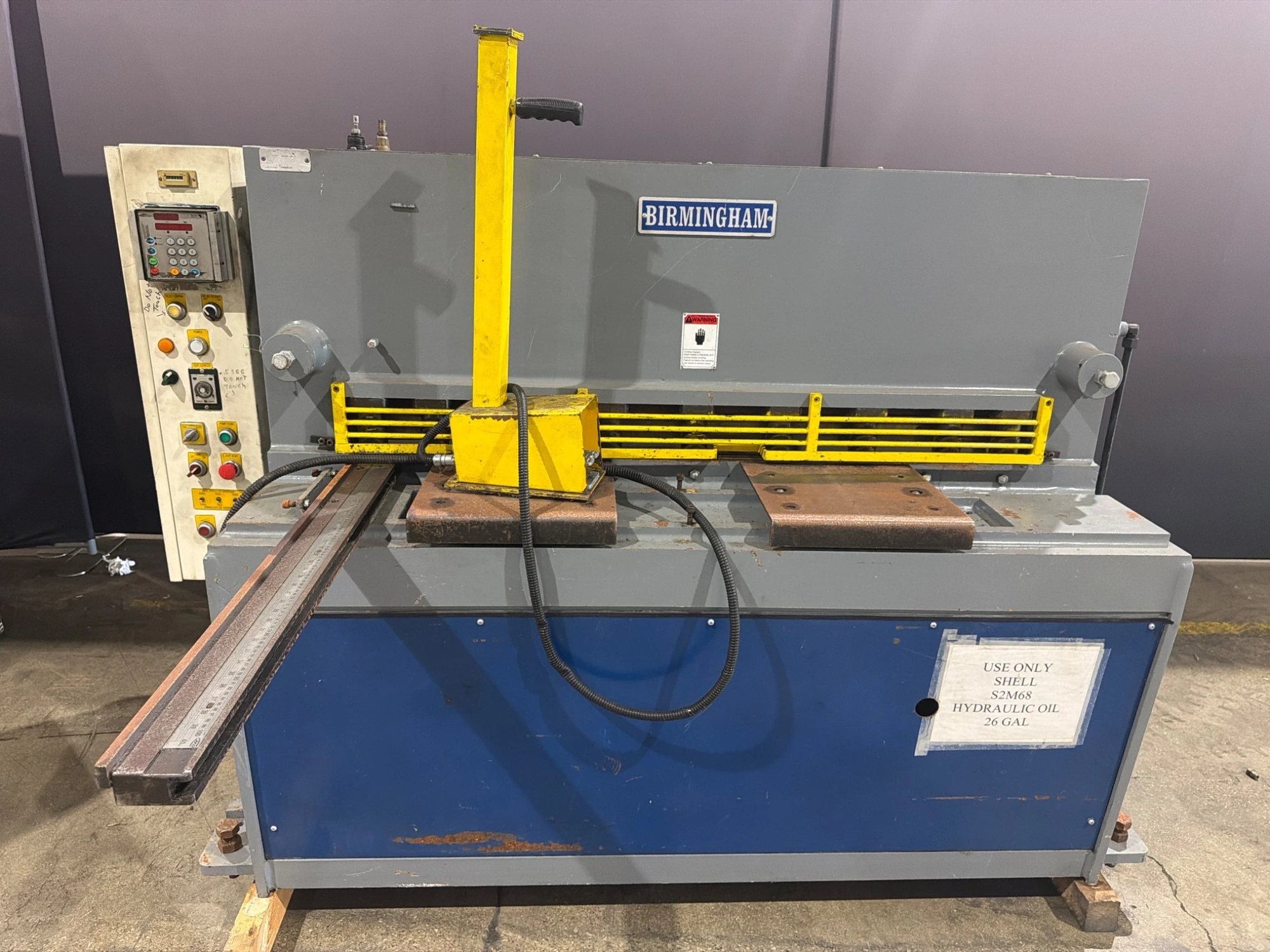 CP TOOLS BIRMINGHAM H-0435 Hydraulic Sheet Metal Shear 7.5HP USED