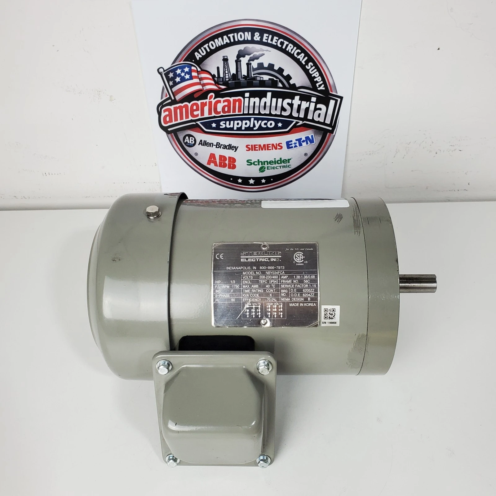 Used STERLING NBY-034-FCA Misc Industrial Equipment California US | American Industrial Supply Co. #1377072