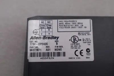 Allen Bradley 1734-EP24DC /B POINT I/O 24VDC #K-2248