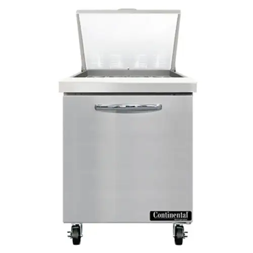 Continental SW27N12M 27" Sandwich/salad Prep Table W/ Refrigerated Base, 115v