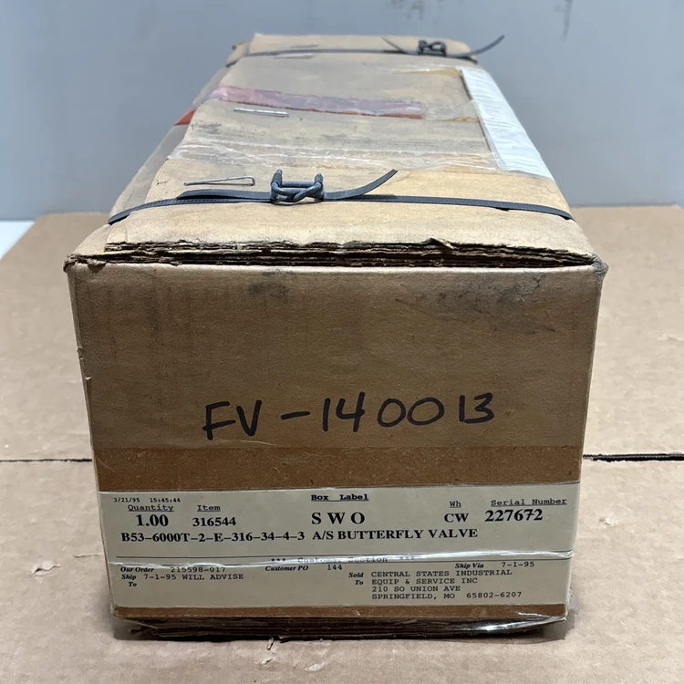 New | in-Stock Alfa Laval B53-6000T-2-E-316-34-4-3 Valves/Fittings Indiana US | J&J Industrial Supply #1547834