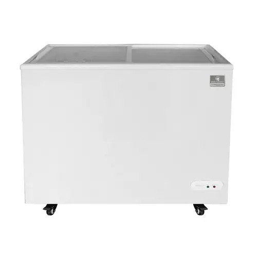 Kelvinator Commercial KCNF073WS 37 13/16" Mobile Ice Cream Freezer w/ Wire Storage Basket - White, 120v