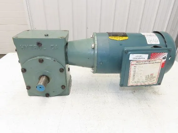 Hytrol 5AC-20-1-RH Conveyor Drive Gearmotor 20:1 Reducer 2Hp 460V 3PH 145TC