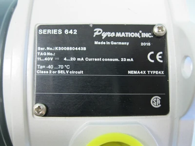 NEW Pyromation Series 642 4-20mA Thermocouple w Display F14