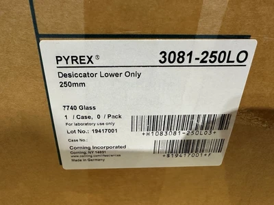 PYREX 3081-250LO 250MM DESICCATOR - LOWER ONL