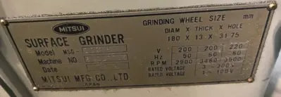 MITSUI _UNKNOWN_ Grinding Machines | Amiron Machinery (15)