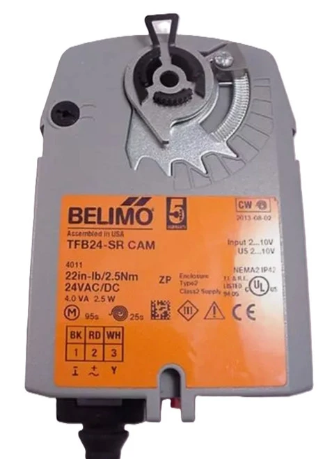 Belimo TFB24-SR CAM Spring Return Damper Actuator, 24VAC/DC, 22 in-lb Torque [New]