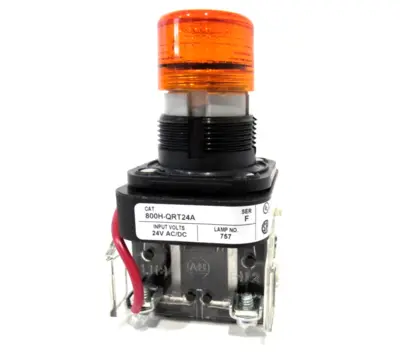 ALLEN BRADLEY 800H-QRT24A PILOT LIGHT SER.F 800HQRT24A NEW SURPLUS