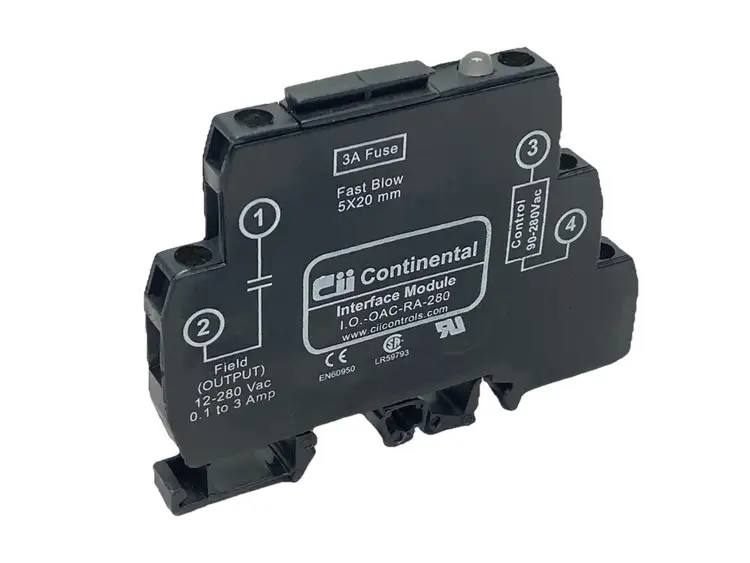 Used CONTINENTAL INTERFACE MODULE 3A 12-280VAC Input / Output Modules Michigan US | Maverick Industrial Sales #1090699