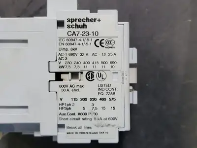 USED SPRECHER + SCHUH CA7-23-10-120