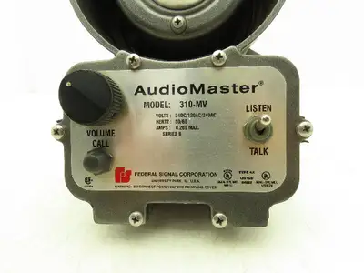 Federal Signal 310-MV Two-Way Intercom Sender Receiver Speaker Microphone