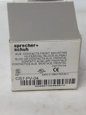 New | in-Stock SPRECHER = SCHUH CS7-PV-04 Miscellaneous Equipment (Electrical & Power) | Surplus Asset Holdings #1200606
