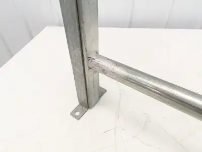 Automotion 24-1/2"W Conveyor Leg Stationary Floor Support 16" to 24"H Galvanized