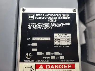 USED SQUARE D MODEL 6
