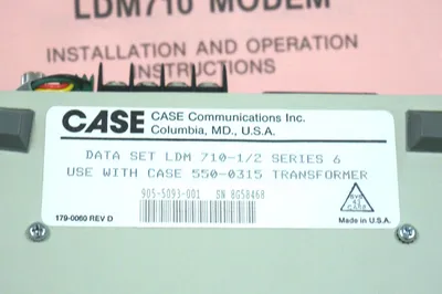 NEW CASE LDM710 MODEM W/ POWER ADAPTER
