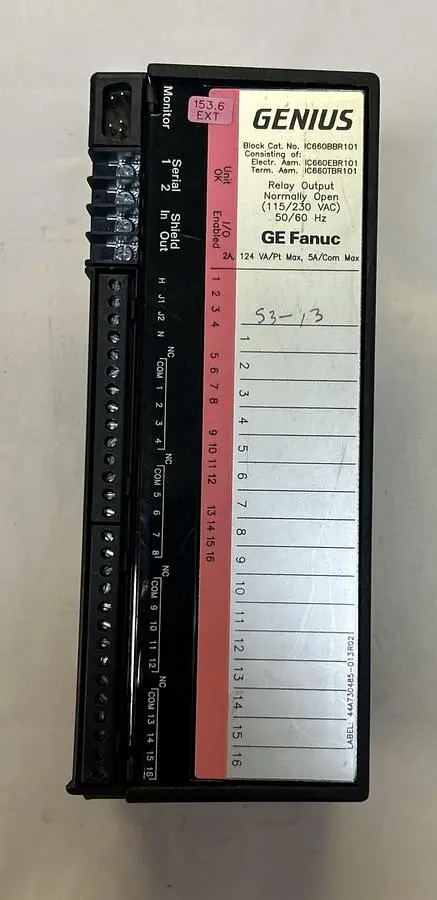 Used GE FANUC IC660BBR101 Input / Output Modules | Surplus Asset Holdings #1206098