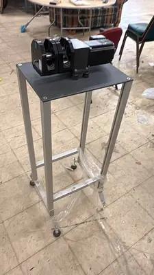Industrial Electric Motor Assembly on Rolling Stand