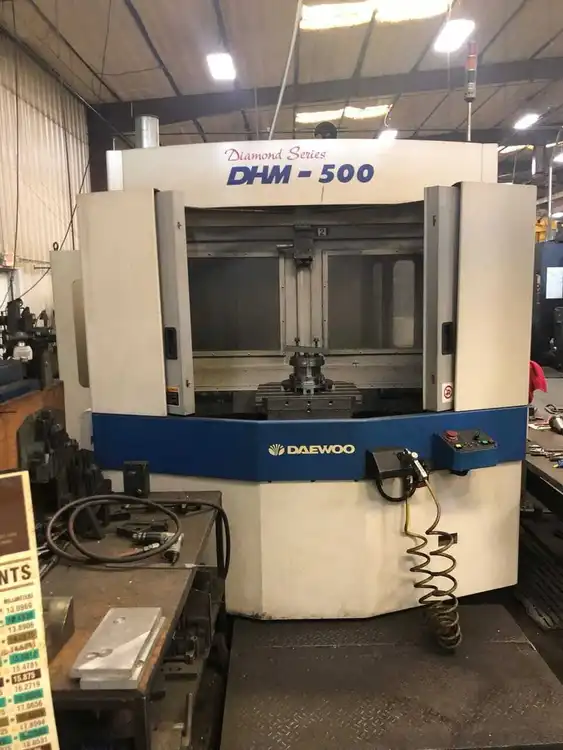 Used 2002 DAEWOO DHM 500 Horizontal Table Type Boring Mills Arizona US | Tight Tolerance Machinery #299919