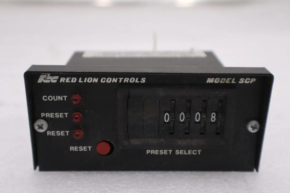 RED LION CONTROLS MODEL SCP PRESET COUNTER STOCK H1759