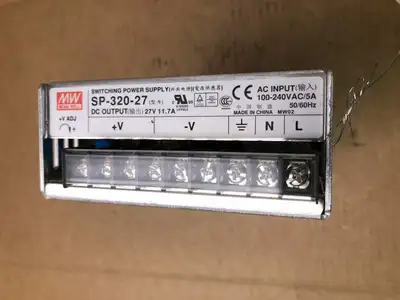 MW Mean Well SP-320-27 27V DC Switching Power Supply 11.7A / 100-240VAC 5A -NIB