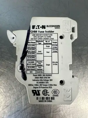 Eaton Bussmann CHM 32A 600V 3 Poles Fuse Holder CHM32A (7.3.5)