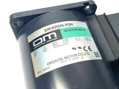 Used Oriental Motor World K Ser. Induction Motor Pinion Shaft 40W 1/19HP A.C. Motors Michigan US | Maverick Industrial Sales #1397661
